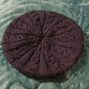 Aris Classic Knit Beret in Black KS25PM1